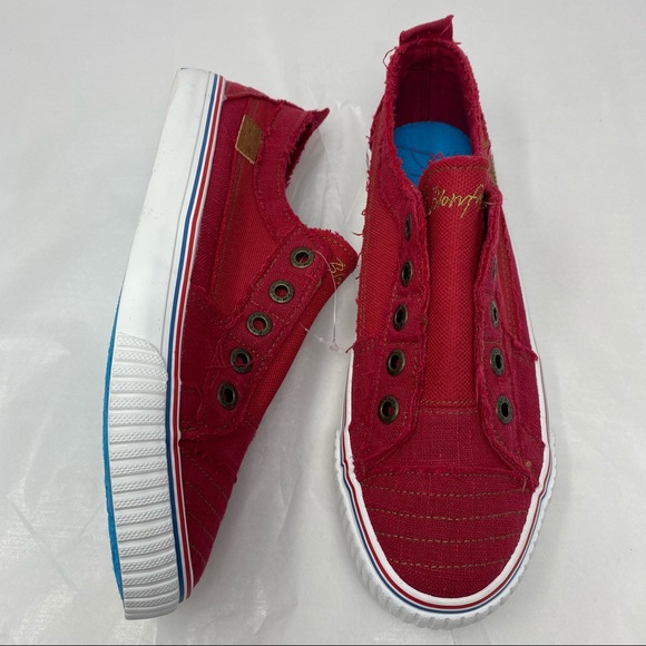 Blowfish Shoes Blowfish Play Distressed Red Slipon